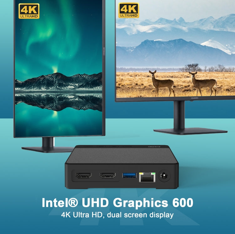 GXMO N42 Windows 11 Intel Gemini Lake N4020C Mini PC NVME SSD WiFi Mini Desktop Computer, 4GB+64GB, 4GB+64GB+256GB