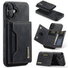 DG.MING M2 Series 3-Fold Card Bag Wallet Leather Phone Case, For iPhone 16, For iPhone 15 Pro Max, For iPhone 15 Pro, For iPhone 15 Plus