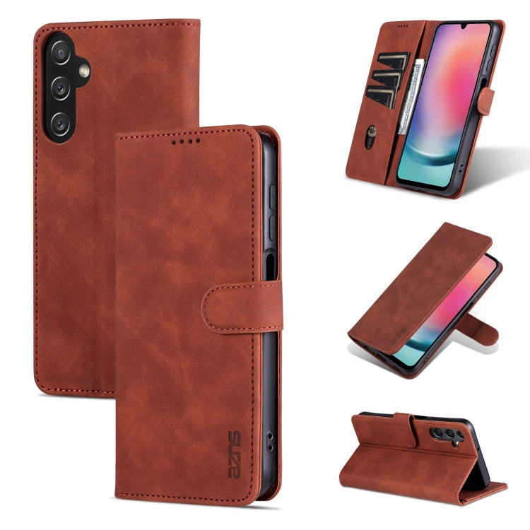 AZNS Skin Feel Calf Texture Flip Leather Phone Case, For Samsung Galaxy S24+ 5G, For Samsung Galaxy S24 5G, For Samsung Galaxy A15, For Samsung Galaxy A05