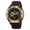 SKMEI 2098 Multifunctional Men 50M Waterproof Thermometer Dual Display Digital Wrist Watch