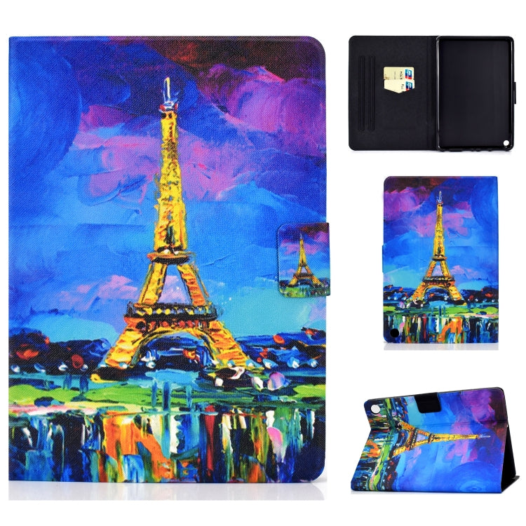 TPU Electric Pressed Horizontal Flip Leather Case with Holder & Card Slot & Sleep / Wake-up Function, For Kindle Fire HD 8 (2020), For Kindle Fire HD 10 2015 / 2017 / 2019, For Kindle Paperwhite 4 / 3 / 2 / 1, For iPad mini 5 / 4 / 3 / 2 / 1