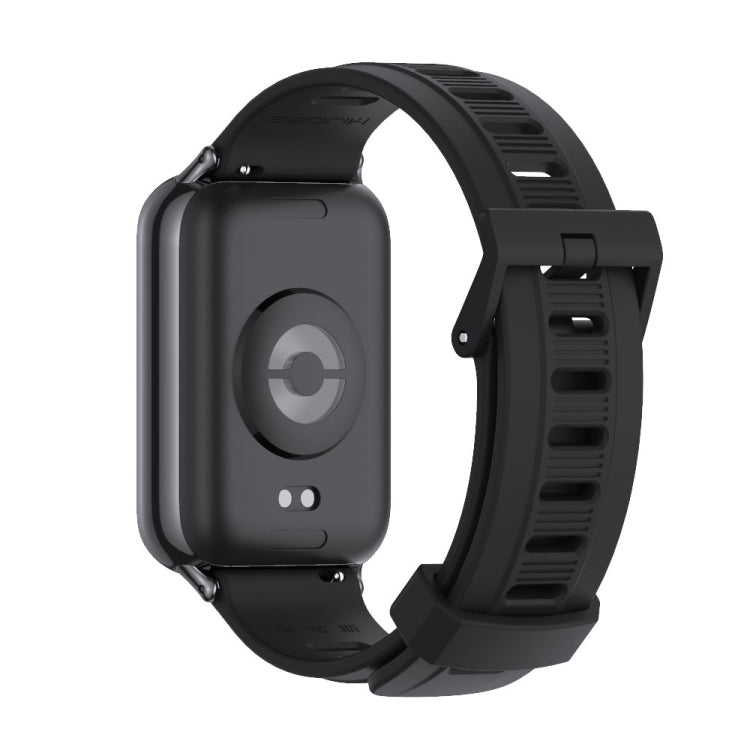 Mijobs Flat Hole Breathable Silicone Watch Band, For Redmi Watch 6 / 5 / Xiaomi Band 9 Pro