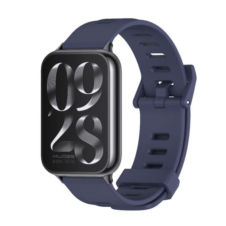 Mijobs Flat Hole Breathable Silicone Watch Band, For Redmi Watch 6 / 5 / Xiaomi Band 9 Pro