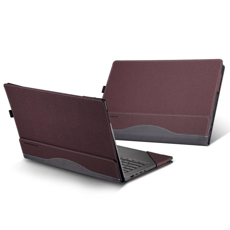 Laptop Leather Shockproof Protective Case, For Lenovo Yoga 9i 2 in 1 Gen 9 14 inch, For Lenovo Yoga 7 14IAL7 / 14ARB7, For Lenovo IdeaPad Slim 5 Gen8 14 inch, For Lenovo IdeaPad Slim 5i Gen 9 / Gen 8 14 inch, For Lenovo ThinkPad E14 Gen 5 / E14 Gen 6  ...