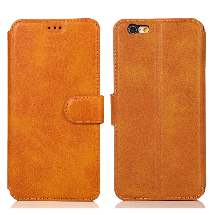 Calf Texture Magnetic Buckle Horizontal Flip Leather Case with Holder & Card Slots & Wallet & Photo Frame, For iPhone 6 / 6s, For iPhone 7 / 8, For iPhone 7 Plus / 8 Plus, For iPhone X / XS