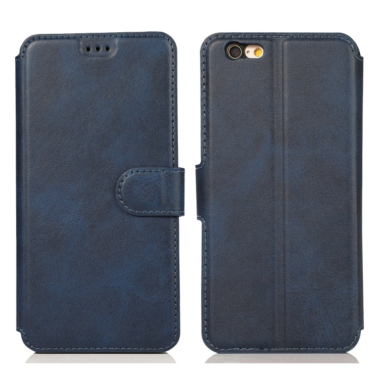 Calf Texture Magnetic Buckle Horizontal Flip Leather Case with Holder & Card Slots & Wallet & Photo Frame, For iPhone 6 / 6s, For iPhone 7 / 8, For iPhone 7 Plus / 8 Plus, For iPhone X / XS