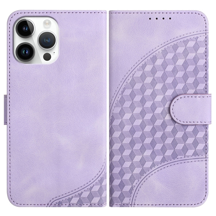 YX0060 Elephant Head Embossed Phone Leather Case with Lanyard, For iPhone 13 Pro Max, For iPhone 13 Pro, For iPhone 13