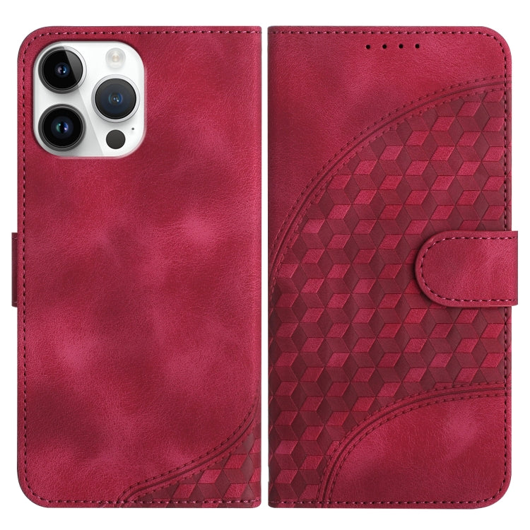 YX0060 Elephant Head Embossed Phone Leather Case with Lanyard, For iPhone 13 Pro Max, For iPhone 13 Pro, For iPhone 13