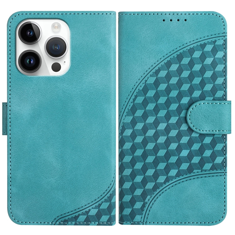 YX0060 Elephant Head Embossed Phone Leather Case with Lanyard, For iPhone 13 Pro Max, For iPhone 13 Pro, For iPhone 13