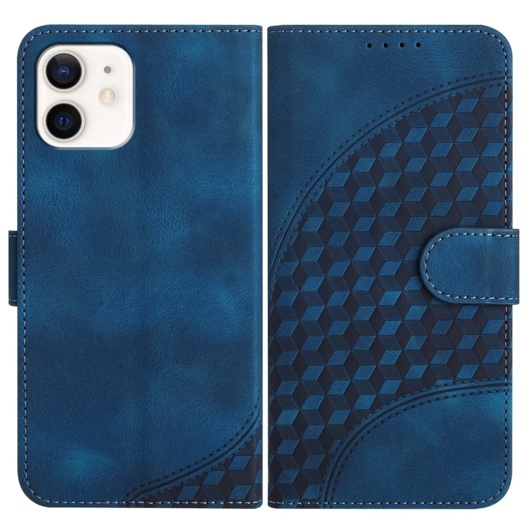 YX0060 Elephant Head Embossed Phone Leather Case with Lanyard, For iPhone 12 mini, For iPhone 11 Pro Max, For iPhone 11