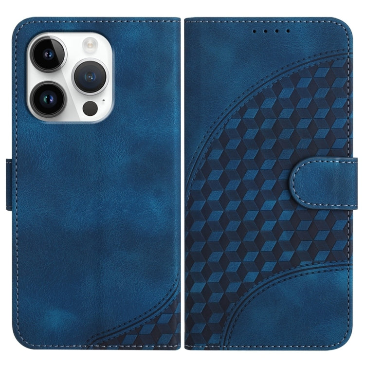 YX0060 Elephant Head Embossed Phone Leather Case with Lanyard, For iPhone 16 Pro, For iPhone 16 Plus, For iPhone 16