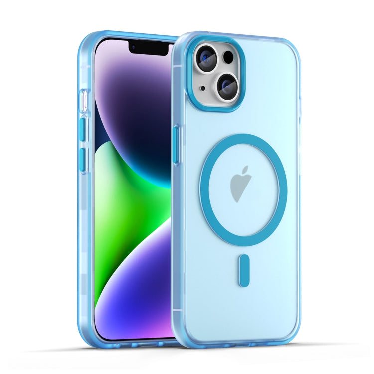 MagSafe Frosted Translucent TPU + PC Full Coverage Phone Case, For iPhone 15, For iPhone 14 Plus