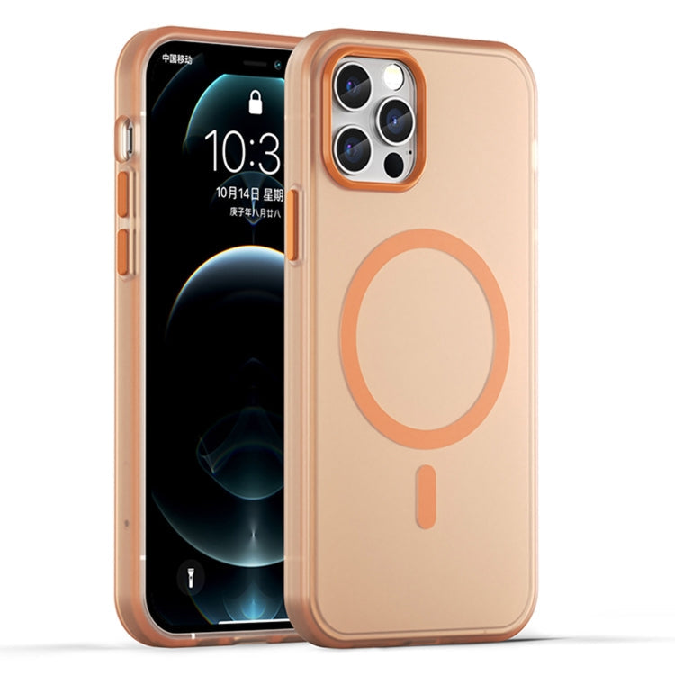 MagSafe Frosted Translucent TPU + PC Full Coverage Phone Case, For iPhone 12 Pro Max, For iPhone 12 Pro