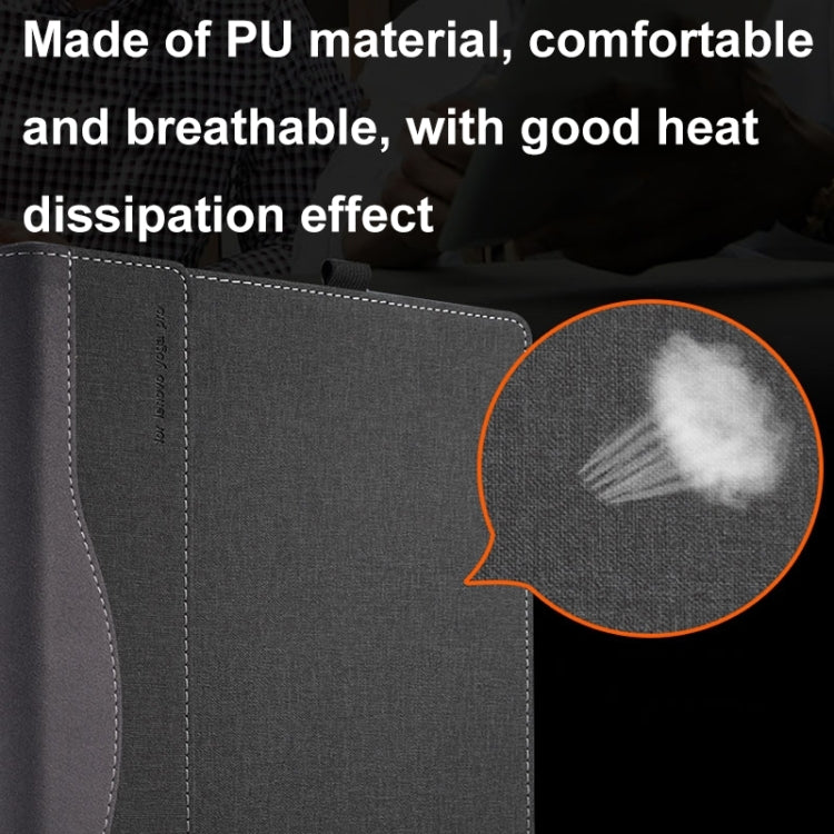Leather Laptop Shockproof Protective Case, For HP Pavilion Book Pro 16 16 inch 16-ab, For HP OmniBook 7 Laptop 16-az / 16t-az, For HP OmniBook 7 17.3 inch 17-dc, For HP OmniBook 7 Flip 16 inch 16-au, For HP EliteBook 860 / 865 G11 16 inch              ...