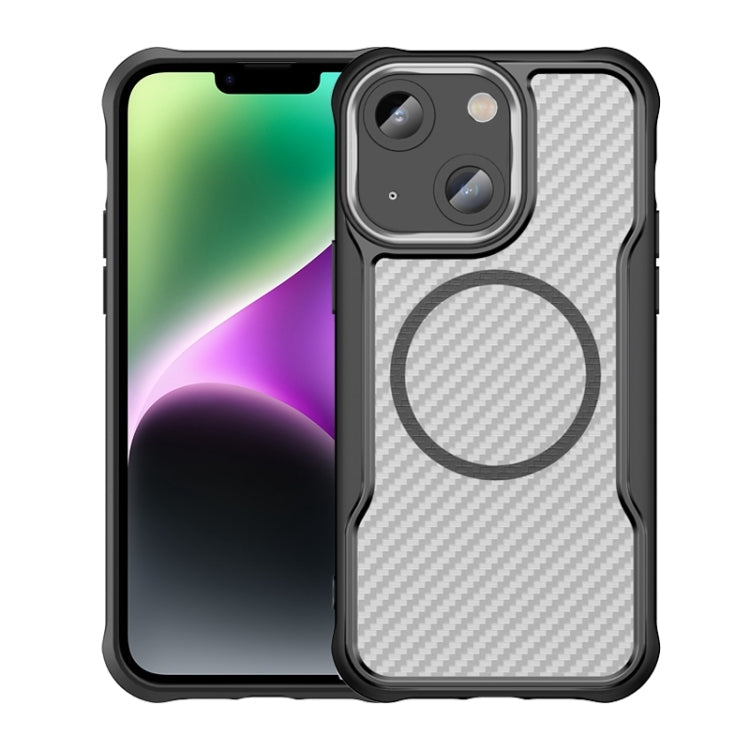 Carbon Fiber Texture MagSafe Translucent Phone Case, For iPhone 15, For iPhone 14, For iPhone 14 Pro, For iPhone 14 Pro Max, For iPhone 13 Pro Max, For iPhone 13 Pro