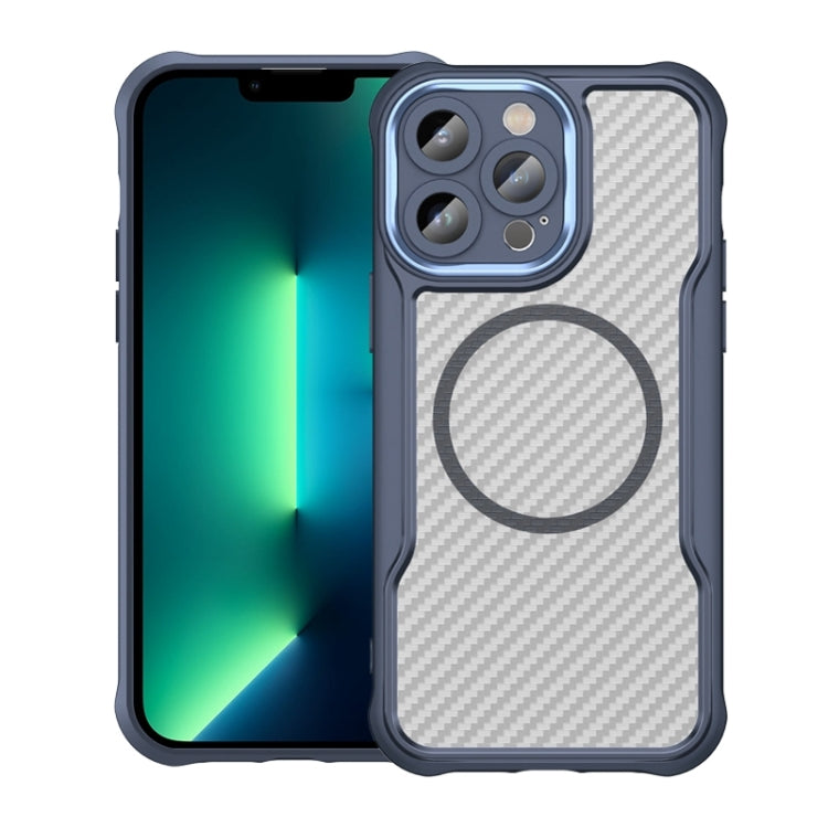 Carbon Fiber Texture MagSafe Translucent Phone Case, For iPhone 15, For iPhone 14, For iPhone 14 Pro, For iPhone 14 Pro Max, For iPhone 13 Pro Max, For iPhone 13 Pro