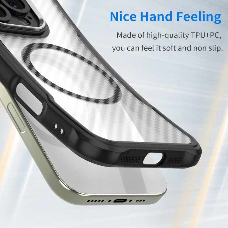 Carbon Fiber Texture MagSafe Translucent Phone Case, For iPhone 17e / 16e, For iPhone 17 Pro Max, For iPhone 17 Pro, For iPhone 17, For  iPhone Air, For iPhone 16 Pro Max