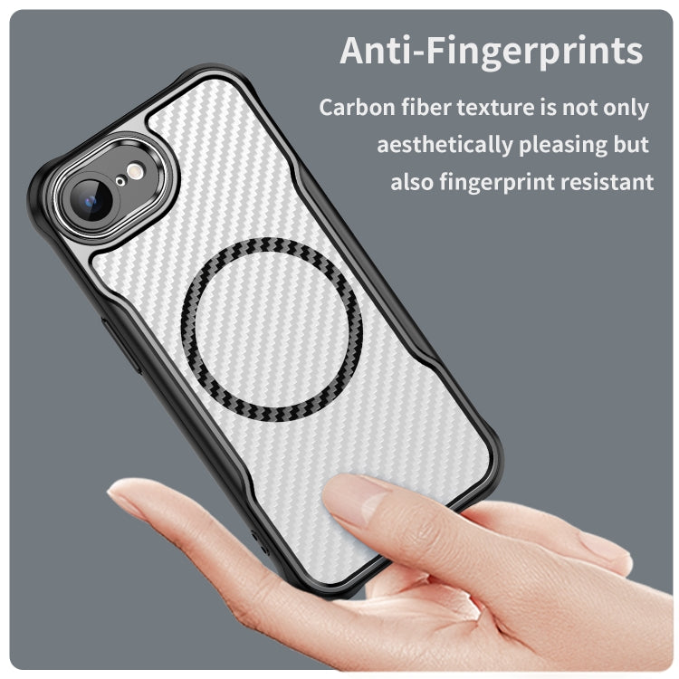 Carbon Fiber Texture MagSafe Translucent Phone Case, For iPhone 17e / 16e, For iPhone 17 Pro Max, For iPhone 17 Pro, For iPhone 17, For  iPhone Air, For iPhone 16 Pro Max