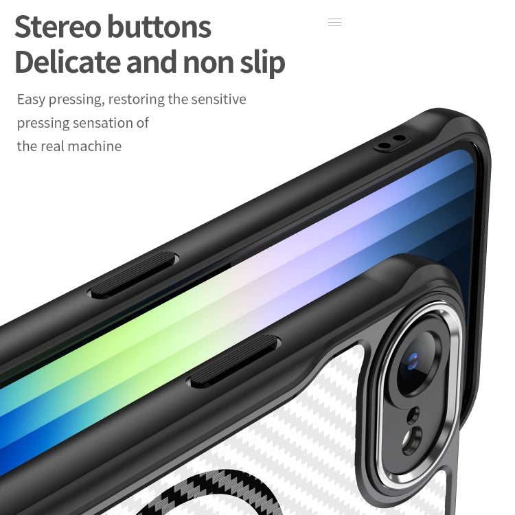 Carbon Fiber Texture MagSafe Translucent Phone Case, For iPhone 17e / 16e, For iPhone 17 Pro Max, For iPhone 17 Pro, For iPhone 17, For  iPhone Air, For iPhone 16 Pro Max