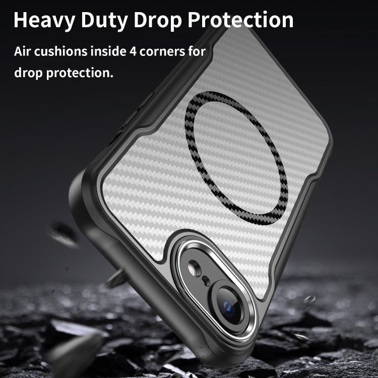 Carbon Fiber Texture MagSafe Translucent Phone Case, For iPhone 17e / 16e, For iPhone 17 Pro Max, For iPhone 17 Pro, For iPhone 17, For  iPhone Air, For iPhone 16 Pro Max