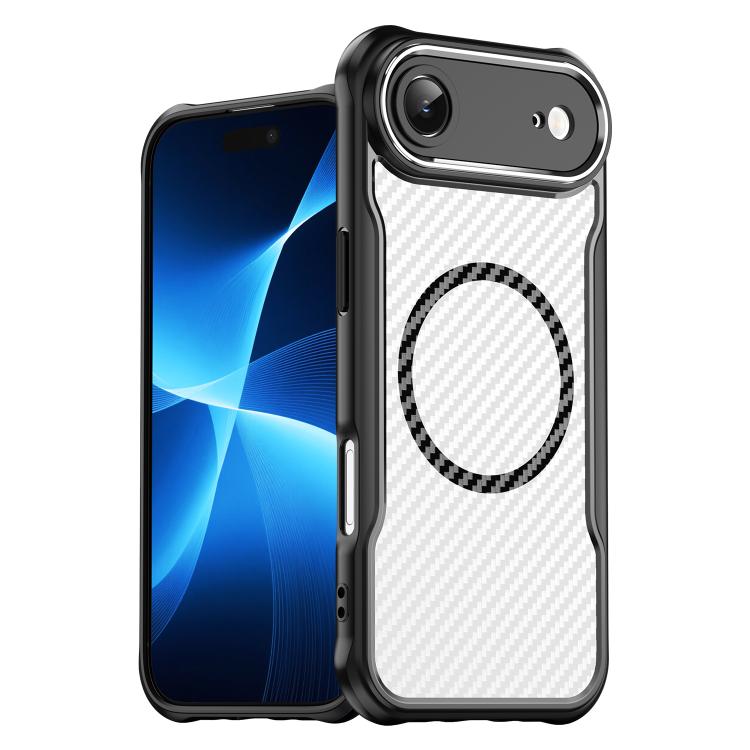 Carbon Fiber Texture MagSafe Translucent Phone Case, For iPhone 17e / 16e, For iPhone 17 Pro Max, For iPhone 17 Pro, For iPhone 17, For  iPhone Air, For iPhone 16 Pro Max