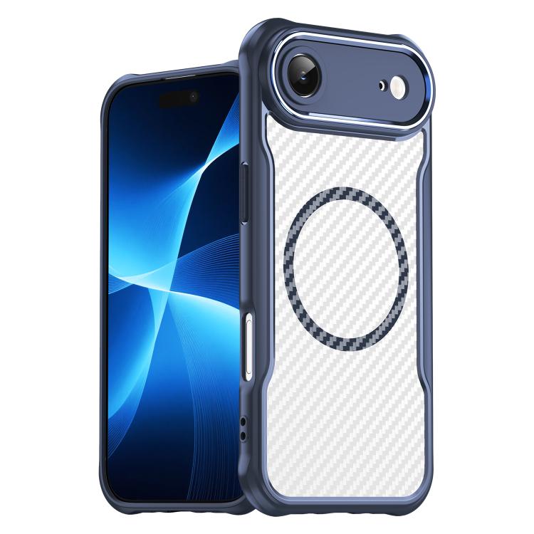 Carbon Fiber Texture MagSafe Translucent Phone Case, For iPhone 17e / 16e, For iPhone 17 Pro Max, For iPhone 17 Pro, For iPhone 17, For  iPhone Air, For iPhone 16 Pro Max