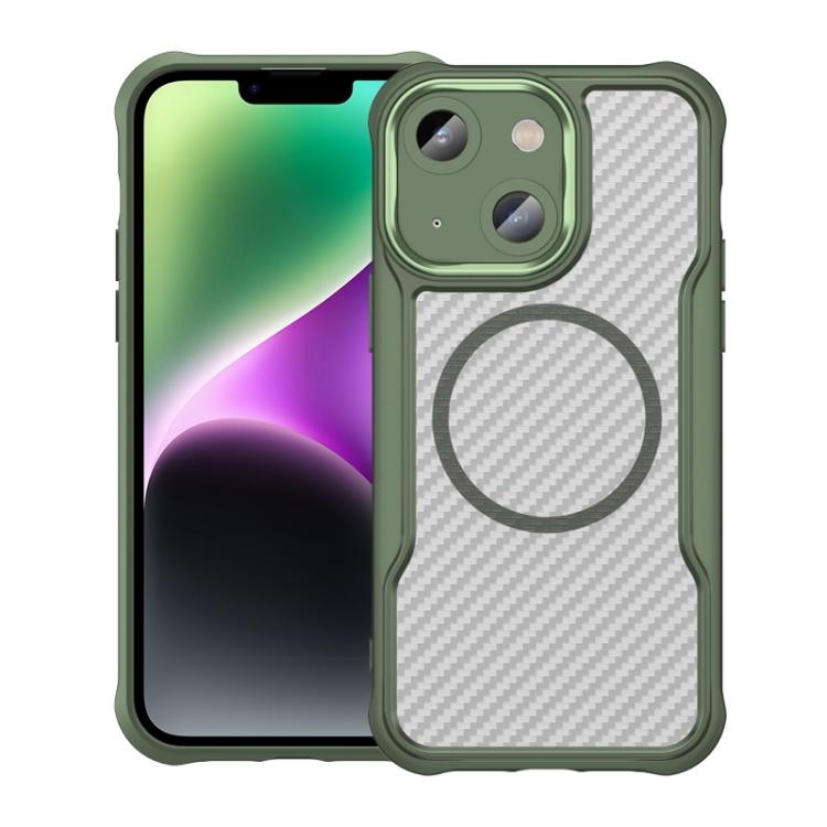 Carbon Fiber Texture MagSafe Translucent Phone Case, For iPhone 13, For iPhone 12, For iPhone 12 Pro Max, For iPhone 12 Pro, For iPhone 11 Pro Max, For iPhone 11