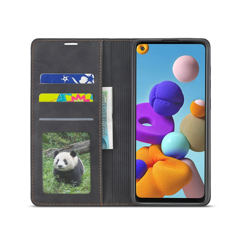 Forwenw Dream Series Oil Edge Strong Magnetism Horizontal Flip Leather Case with Holder & Card Slots & Wallet & Photo Frame, For Samsung Galaxy A21s, For Samsung Galaxy Note20, For Samsung Galaxy Note20 Ultra, For Xiaomi Redmi Note 9
