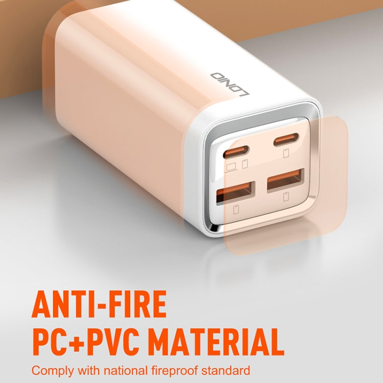 LDNIO A4610C PD65W Dual USB-C / Type-C + Dual USB Fast Charger, Cable Length: 1.5m, EU Plug·, A4610C (UK Plug), US Plug