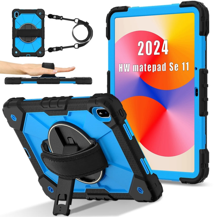 Contrast Color Robot Silicone Hybrid PC Tablet Case, For Huawei MatePad Air 12 2024, For Huawei MatePad SE 11 2024