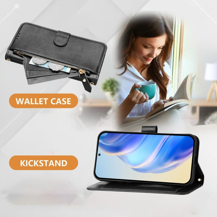 Multi-Card Slots Zipper Wallet Leather Phone Case, For iPhone 15, For iPhone 14 Plus, For iPhone 14 / 13, For iPhone 14 Pro