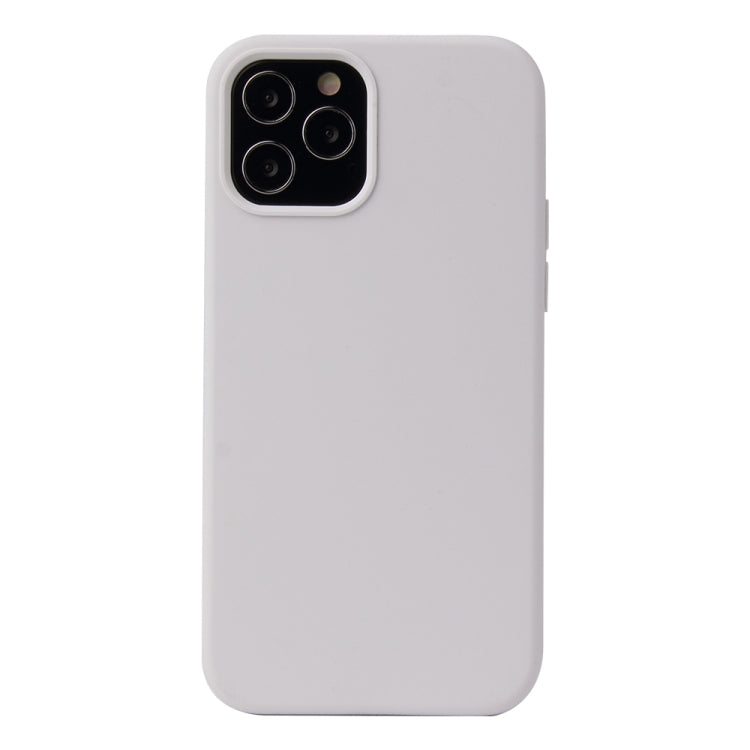 Solid Color Liquid Silicone Shockproof Protective Case, For iPhone 12 / 12 Pro