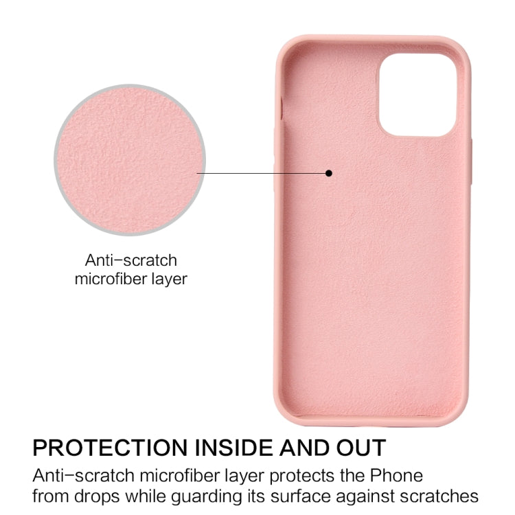 Solid Color Liquid Silicone Shockproof Protective Case, For iPhone 12 Pro Max