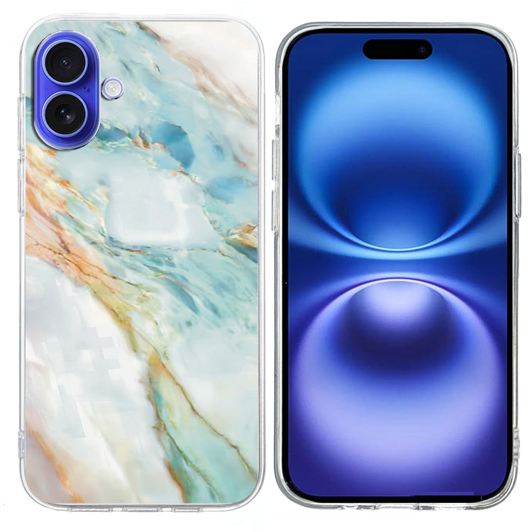 Colorful Painting Pattern TPU Phone Case, For iPhone 16 Plus, For iPhone 16