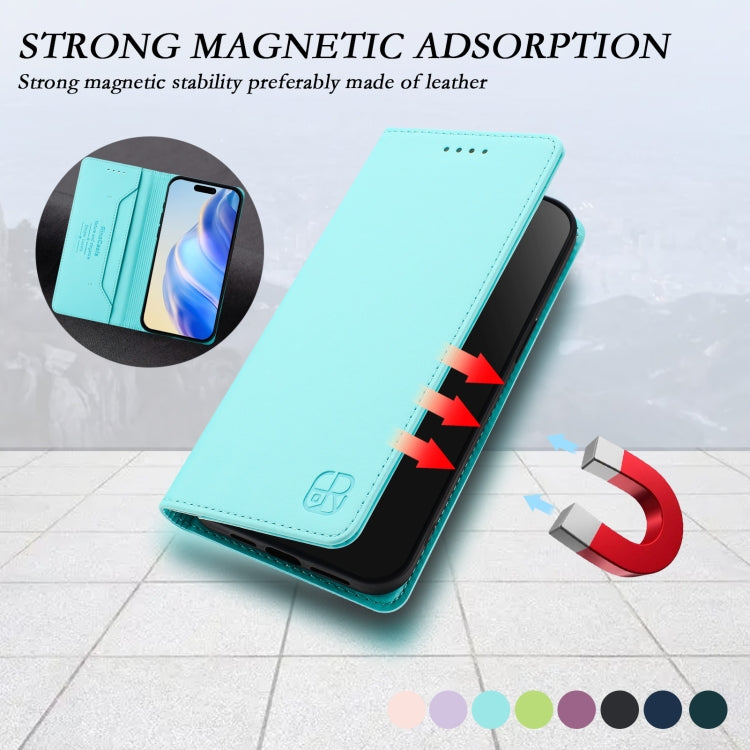 RC01 Dual-Folded Magnetic Suction RFID Leather Phone Case, For iPhone 11 Pro Max, For iPhone 11, For iPhone 11 Pro
