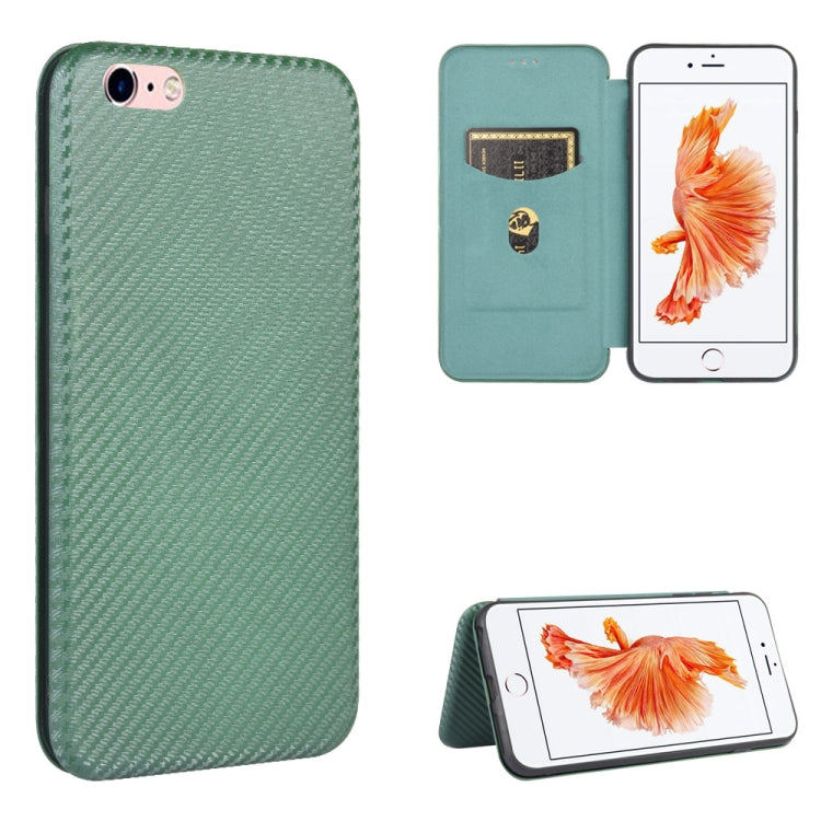 Carbon Fiber Texture Magnetic Horizontal Flip TPU + PC + PU Leather Case with Card Slot, For iPhone 11 Pro, For iPhone 6 / 6s, For iPhone 6 Plus / 6s Plus, For iPhone 11 Pro Max