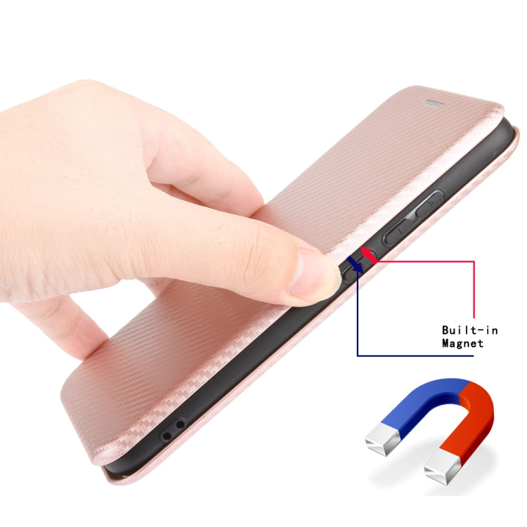 Carbon Fiber Texture Magnetic Horizontal Flip TPU + PC + PU Leather Case with Card Slot, For iPhone X / XS