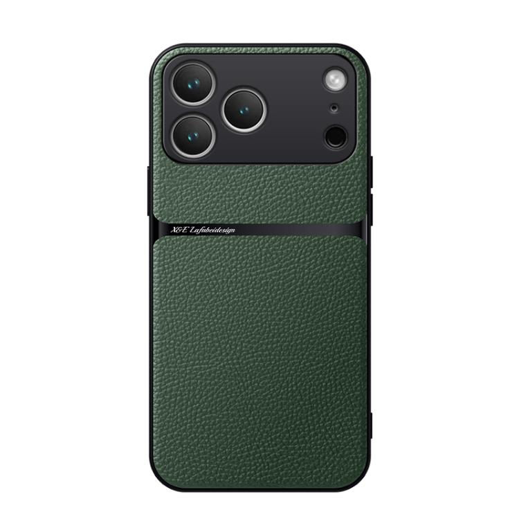 Litchi Leather Magnetic Full Coverage Shockproof Phone Case, For iPhone 17e / 16e, For iPhone 17 Pro Max, For iPhone 17 Pro, For iPhone 17