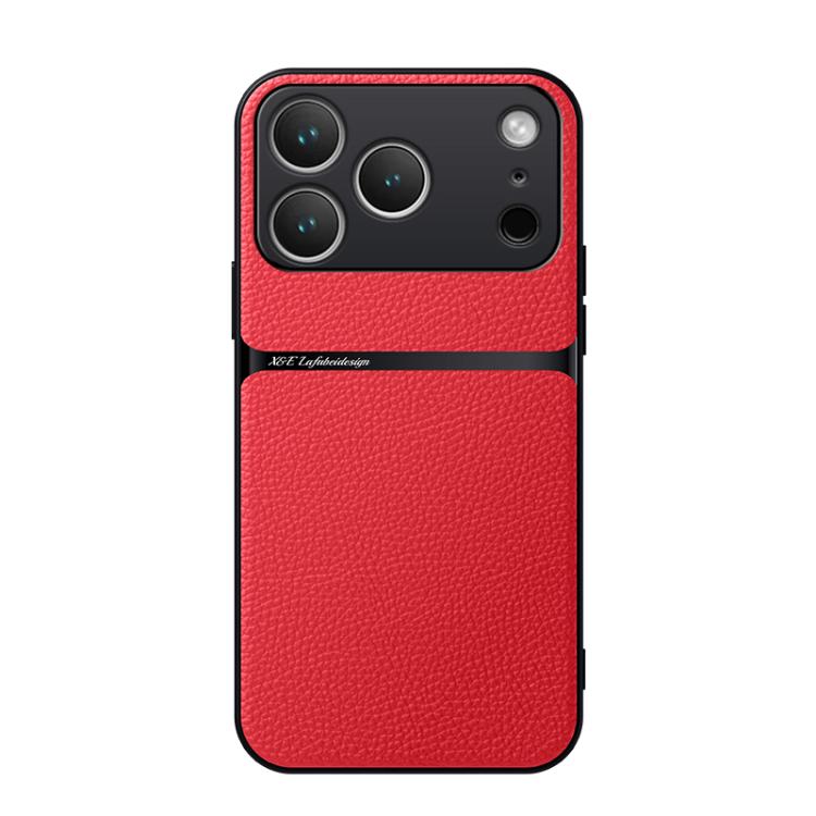 Litchi Leather Magnetic Full Coverage Shockproof Phone Case, For iPhone 17e / 16e, For iPhone 17 Pro Max, For iPhone 17 Pro, For iPhone 17