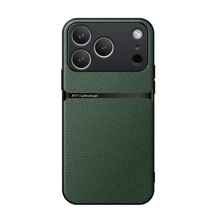 Litchi Leather Magnetic Full Coverage Shockproof Phone Case, For iPhone 17e / 16e, For iPhone 17 Pro Max, For iPhone 17 Pro, For iPhone 17