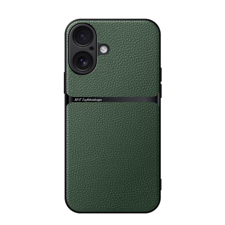 Litchi Leather Magnetic Full Coverage Shockproof Phone Case, For iPhone 17e / 16e, For iPhone 17 Pro Max, For iPhone 17 Pro, For iPhone 17