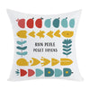 River Fish Printed Sofa Pillow With Core Print On Your Demand, 50x50cm, 60x60cm