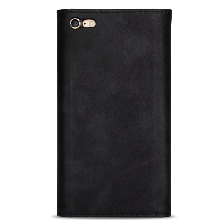 Skin Feel Zipper Horizontal Flip Leather Case with Holder & Card Slots & Photo Frame & Lanyard & Long Rope, For iPhone 6, For iPhone 6 Plus, For iPhone 7 / 8 / SE (2020), For iPhone 7 Plus / 8 Plus