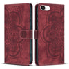 Mandala Embossed Retro Frosted Leather Phone Case, For iPhone 17e / 16e, For iPhone 17 Pro Max, For iPhone 17 Pro, For iPhone 17