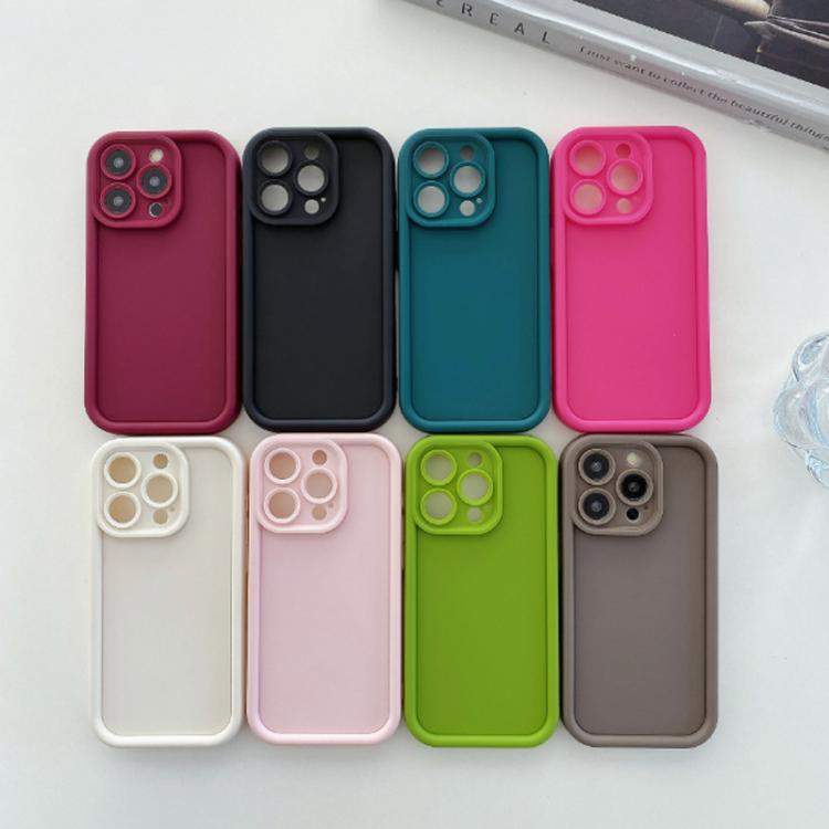 Shockproof Frame Frosted Precise Hole TPU Phone Case, For iPhone 15, For iPhone 14 Plus, For iPhone 14