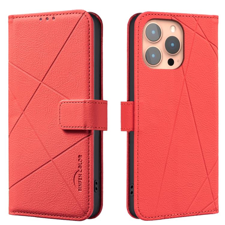 Geometric Pattern RFID Leather Phone Case, For iPhone 6 / 7 / 8 / SE, For iPhone 13 Pro Max, For iPhone 13 Pro, For iPhone 12 / 12 Pro