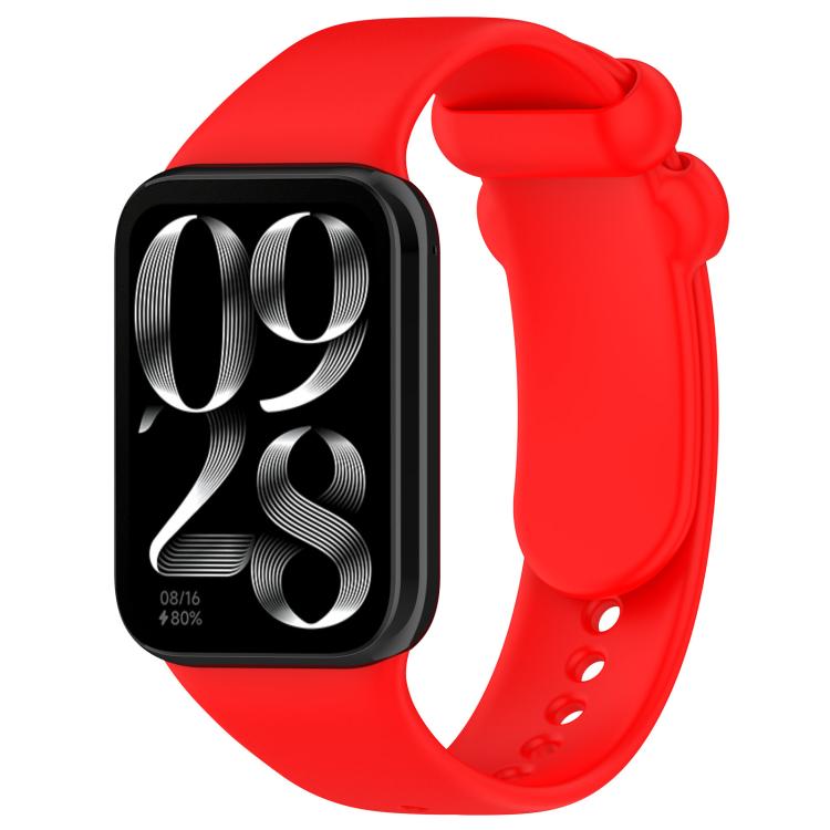 xDfind Solid Color Black Buckle Silicone Watch Band, For Redmi Watch 6 / 5 / Xiaomi Band 9 Pro, For Redmi Watch 6 / Watch 5 / Watch 4