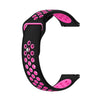 xDfind Two-color Silicone Watch Band, 20mm, 22mm