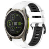 xDfind Dual Color Quick Release Steel Buckle Silicone Watch Band, For Garmin 26mm, For Garmin 22mm