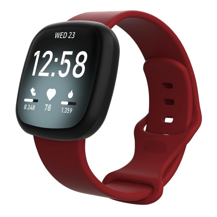 For Fitbit Versa 4 / Versa 3 / Sense2 / Sense xDfind Silicone Watch Band, S